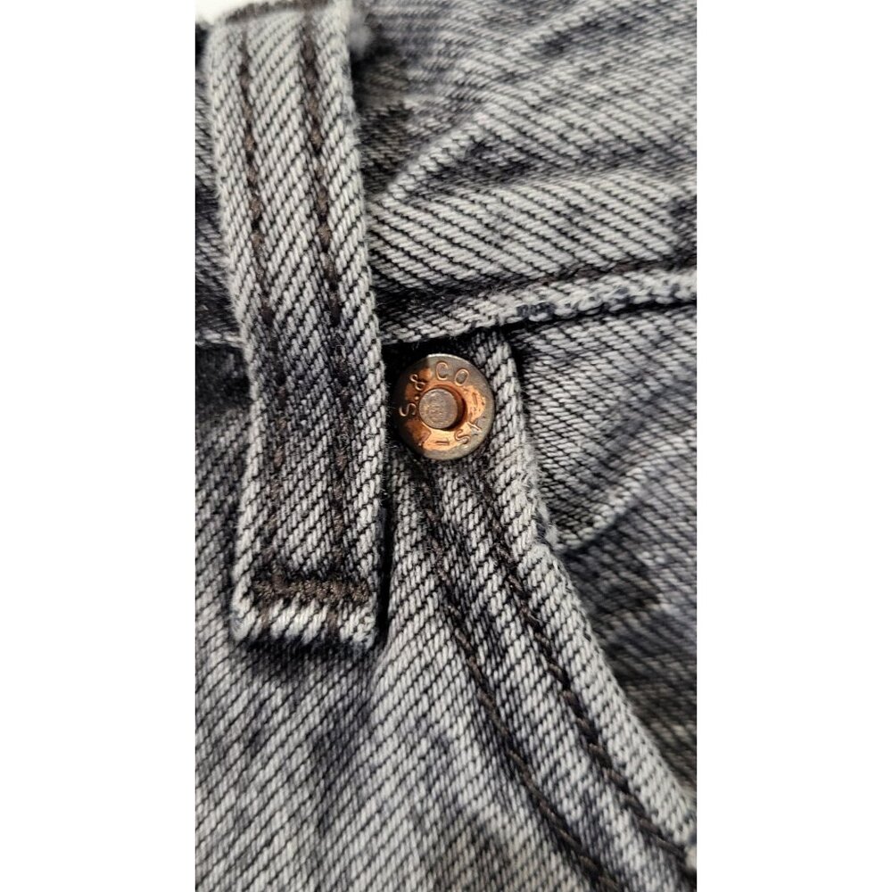 Levis 501 Womens Distressed Denim High-Waisted Button Fly Cutoff Shorts Size 28 - Picture 4 of 11